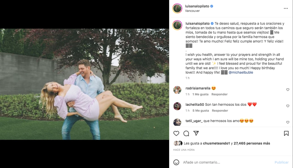 luisana lopilato y bublé