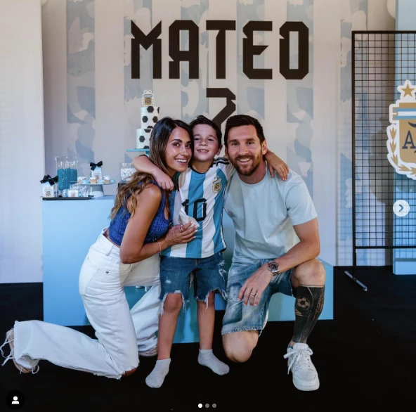 Mateo Messi, el fan número uno de la Selección Argentina: eligió la temática del Mundial para festejar su cumpleaños