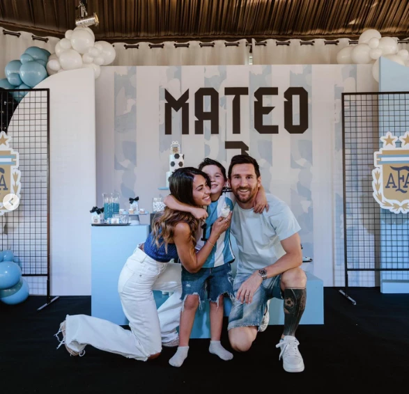 Mateo Messi, el fan número uno de la Selección Argentina: eligió la temática del Mundial para festejar su cumpleaños