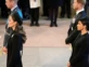 Kate Middleton y Meghan MArkle en el servicio en honor a la reina