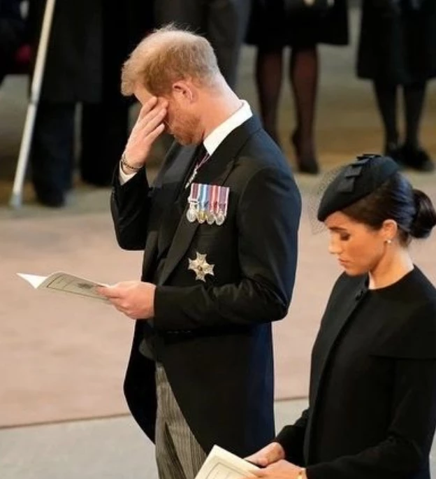Meghan Markle en el servicio de honor a la reina