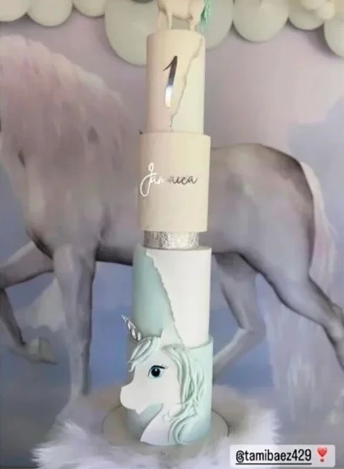 Así está Jamaica, la hija de L-Gante y Tamara Báez, que cumplió su primer añito