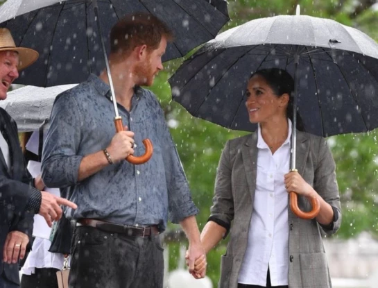 Harry y Meghan viajaron a Escocia para ver a la Reina Isabel