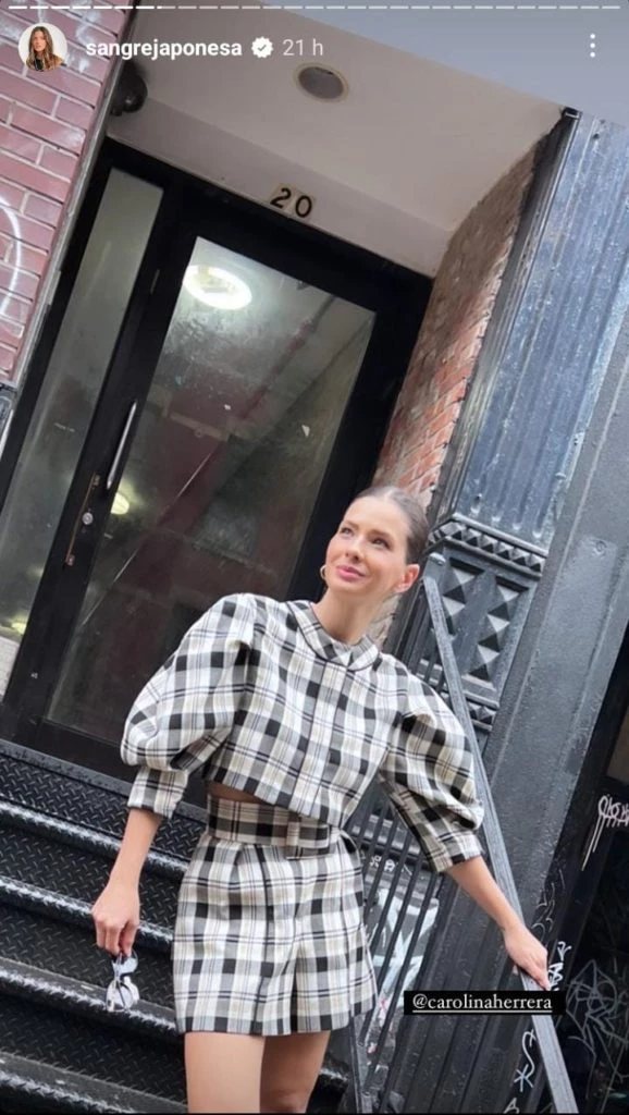 El look en un clásico estampado de la China Suárez