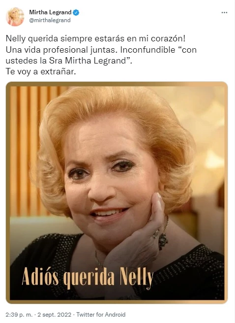 El mensaje de Mirtha Legrand para despedir a su locutora