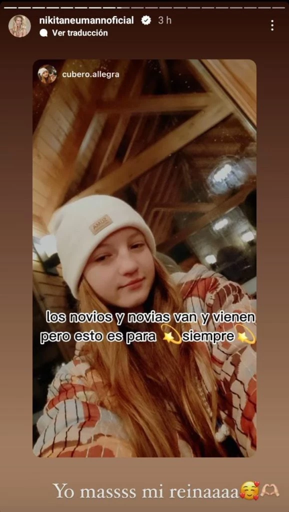 El posteo de Allegra Cubero para su mamá Nicole Neumann