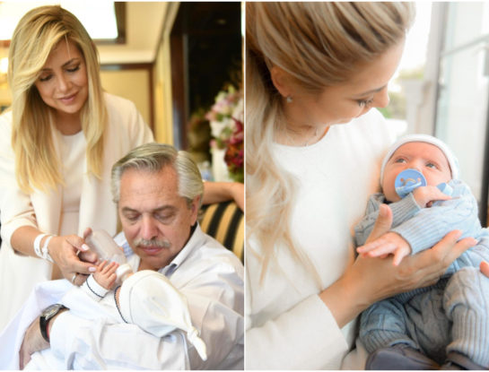 El tierno look de Francisco, el hijo de Alberto Fernández y Fabiola Yáñez, para alentar a la Selección