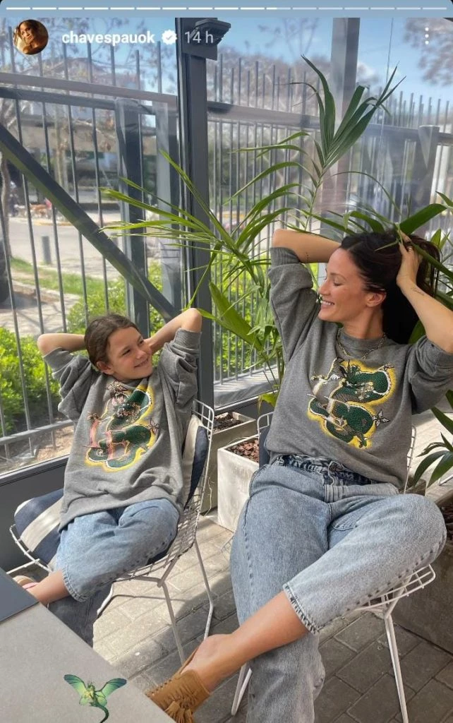 El twinning look de Paula Chaves y su hija mayor Olivia