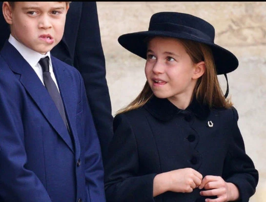 Funeral de Isabel II: los príncipes George y Charlotte, hijos de William y Kate Middleton, fueron la postal más conmovedora de la despedida a la Reina