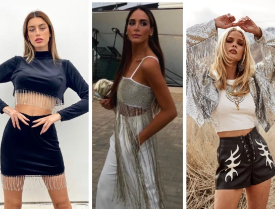Flecos, lentejuelas y strass: los imbatibles para tu look boho moderno