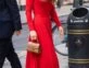 Kate con un clásico vestido rojo. Foto: Pinterest.