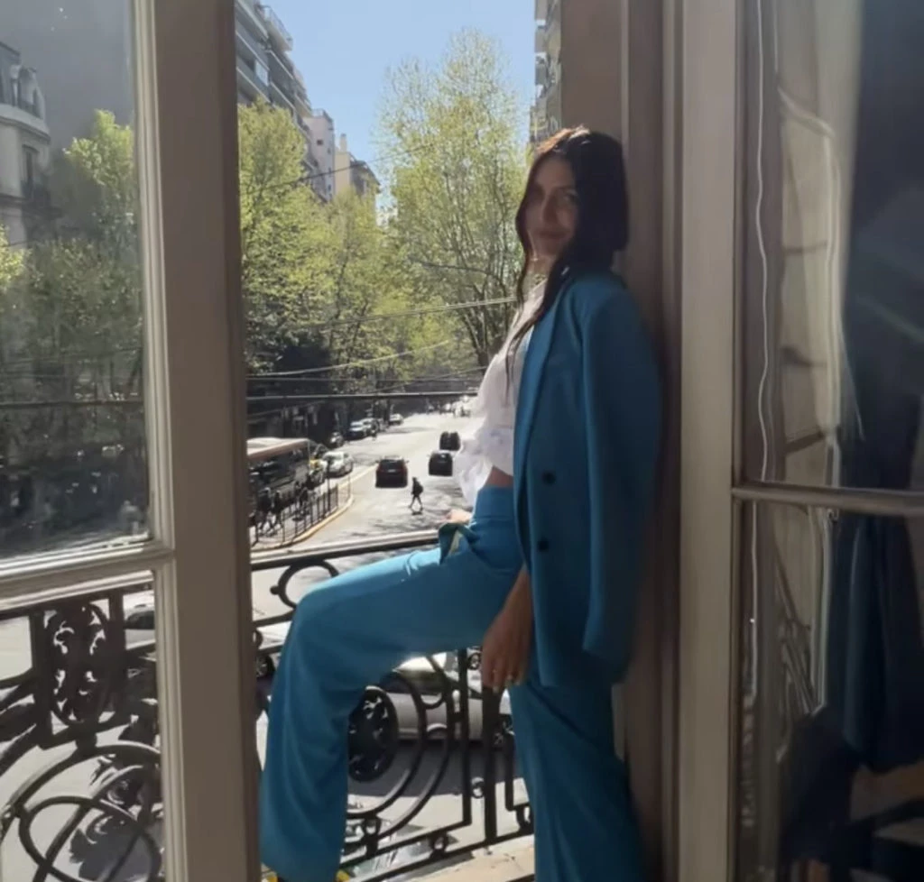  El look primaveral de Zaira. Foto: Instagram. 