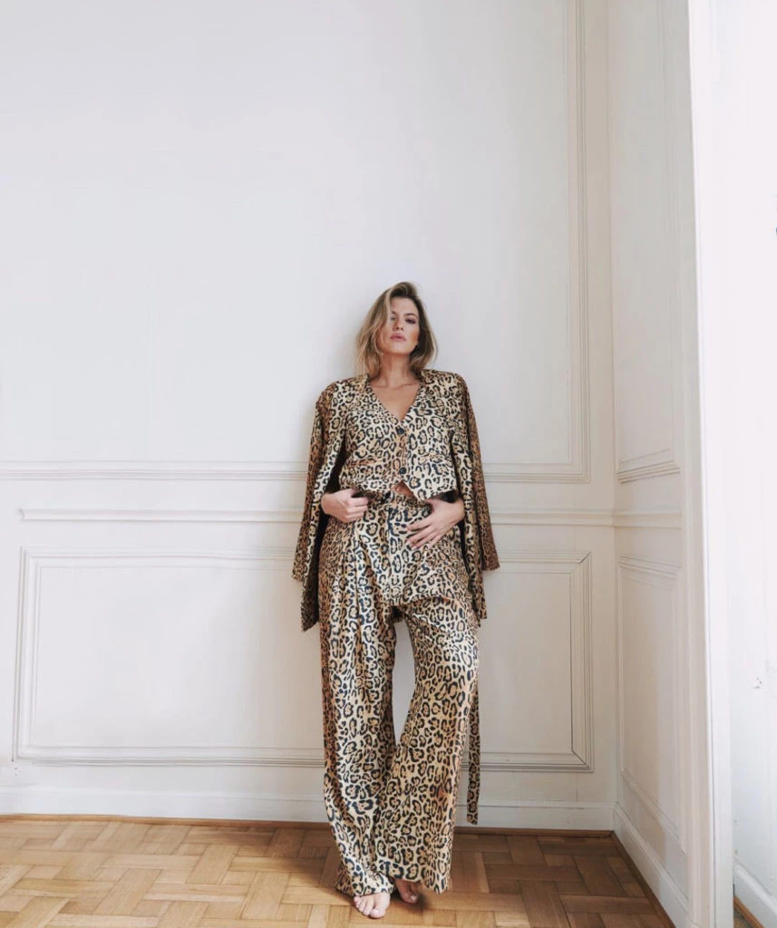 Mery del Cerro y su look animal print total. Foto: Instagram.