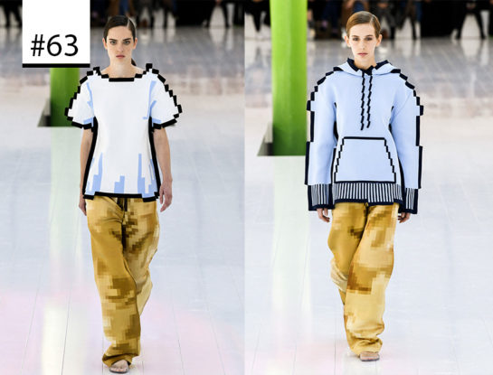 #Los100DeParaTi: prendas "pixeladas" y experimentales, la última tendencia que se vio en la Semana de la Moda de París