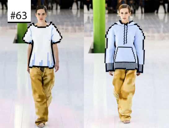 #Los100DeParaTi: prendas "pixeladas" y experimentales, la última tendencia que se vio en la Semana de la Moda de París