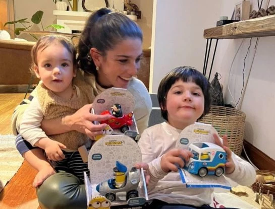 Juana Repetto compartió la divertida coincidencia entre Belisario y Toribio, sus hijos