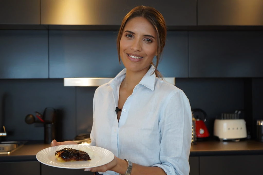 Taina Laurino preparó una tarta tatin