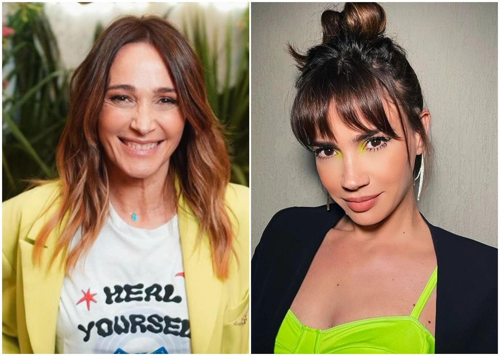 Verónica Lozano y Celeste Cid nos muestran dos formulas distintas para combinar blazer y pantalón