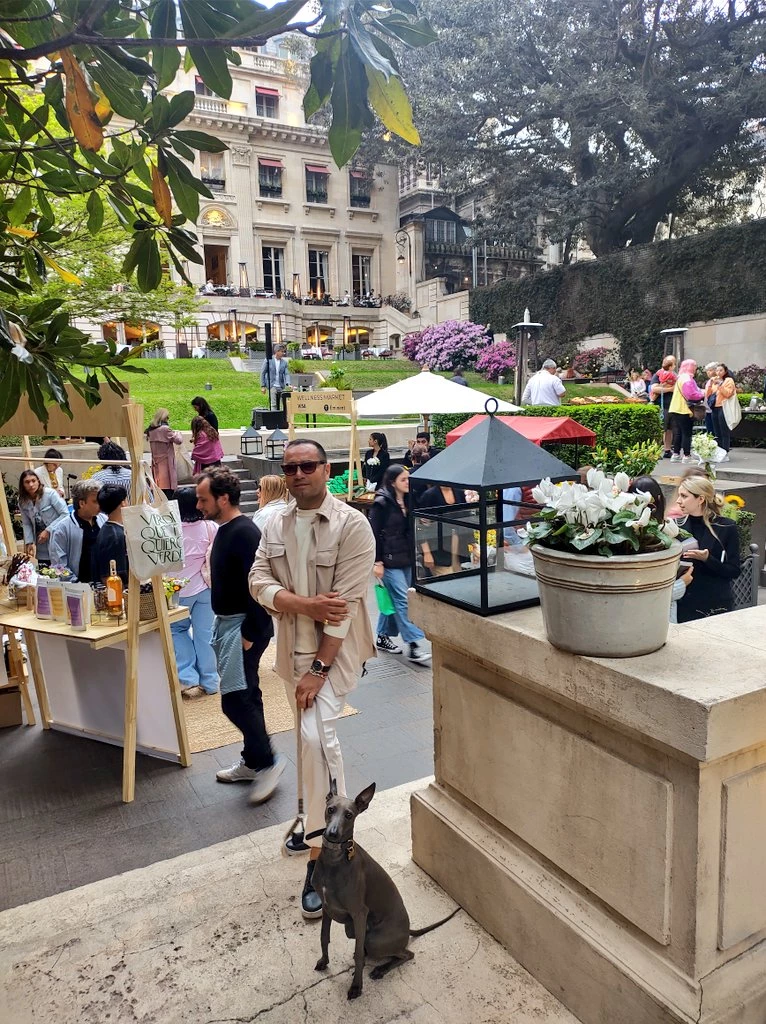 Fabian Medina Flores con Hannibal