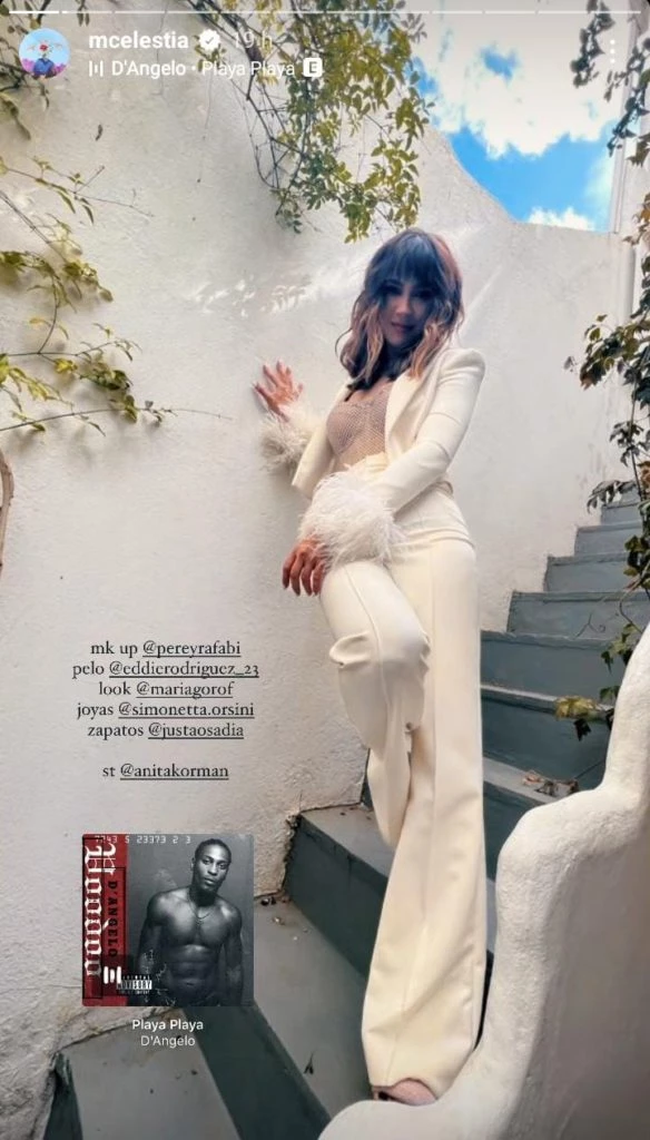 El glamoroso look de Celeste Cid