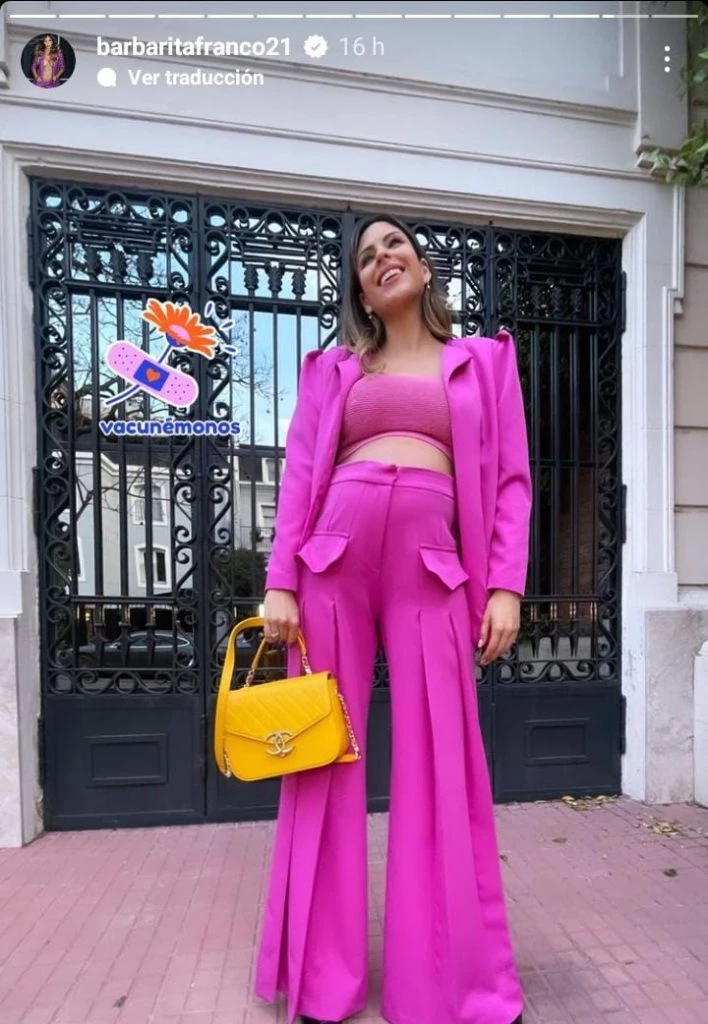 El look rosa de Barby Franco para recibir la primavera