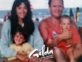 Fabricio de chiquito con su papá Raúl y Gilda, su mamá