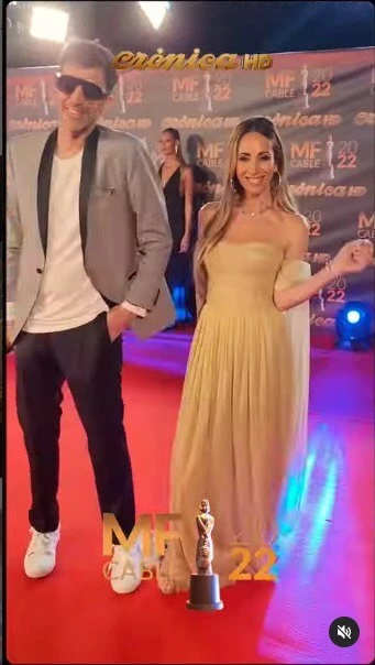 Paula Varela en lo Martín Fierro de Cable. Foto: Instagram.