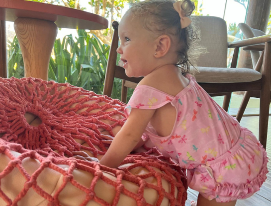 ¡Cómo se divierte! El tierno video de Ana García Moritán en Punta Cana