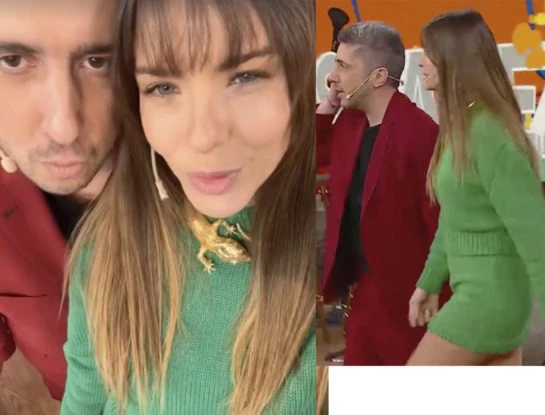 El look total green súper trendy de la China Suárez en La Peña de Morfi