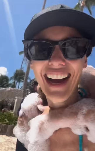 Pampita en Punta Cana