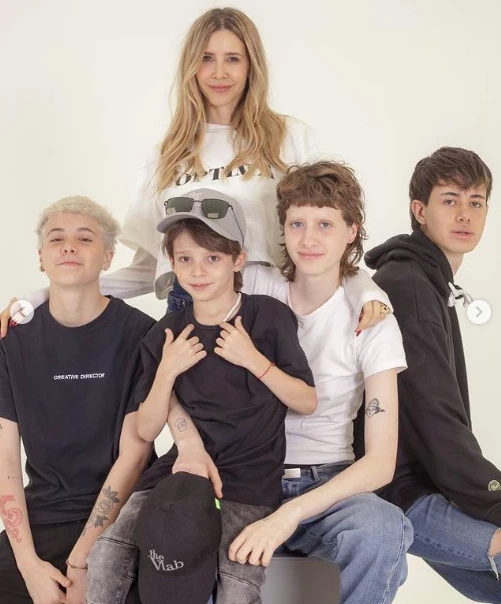 guillermina valdes con hijos