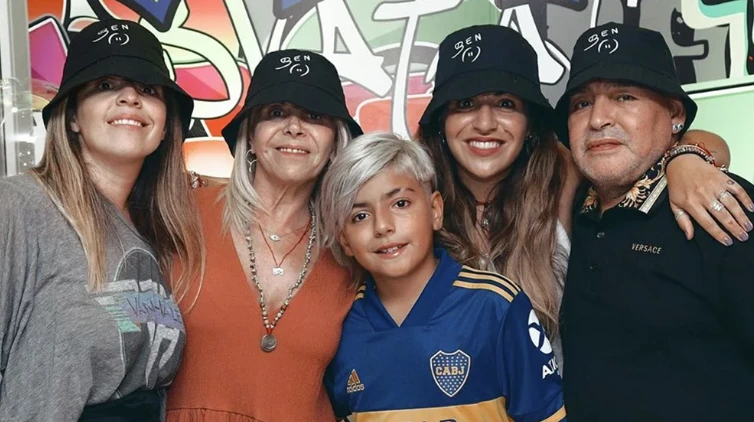 Así está Benjamín, el hijo de Gianinna Maradona y el Kün Agüero