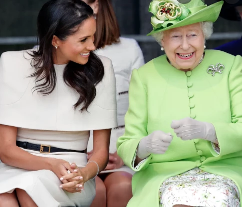 Meghan Markle y la reina Isabel