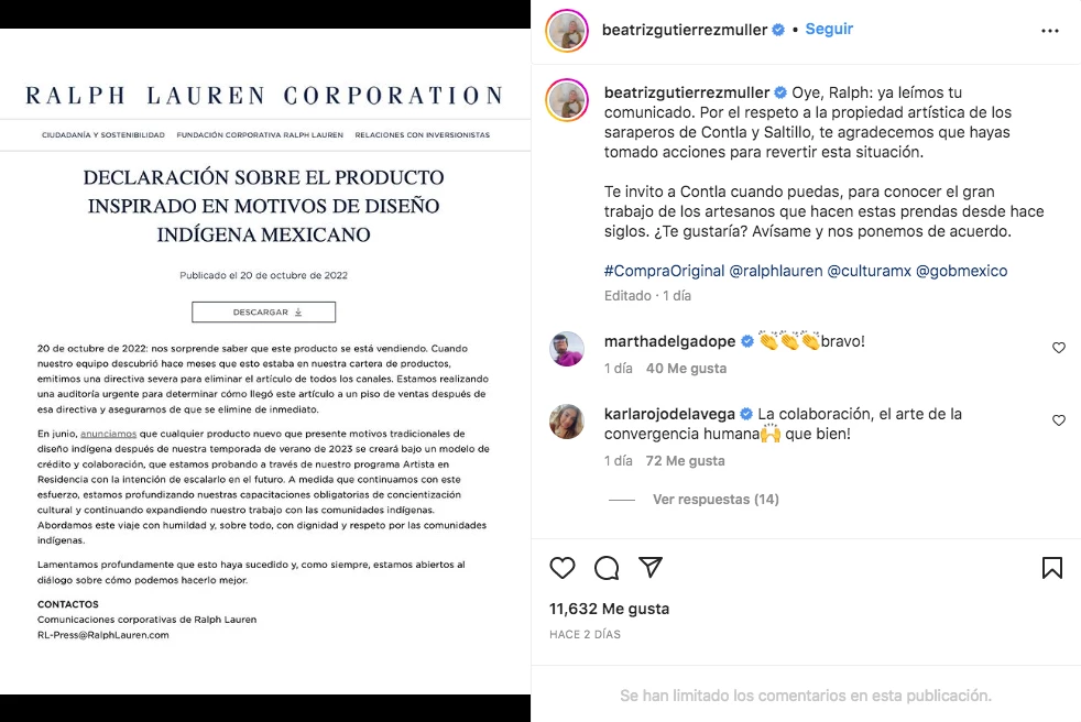 diseño ralph lauren denunciado por plagio