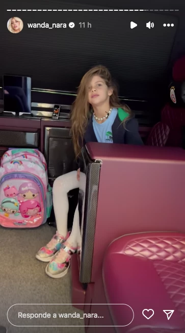 Así es la lujosa van en la que Wanda Nara lleva a sus hijos al colegio