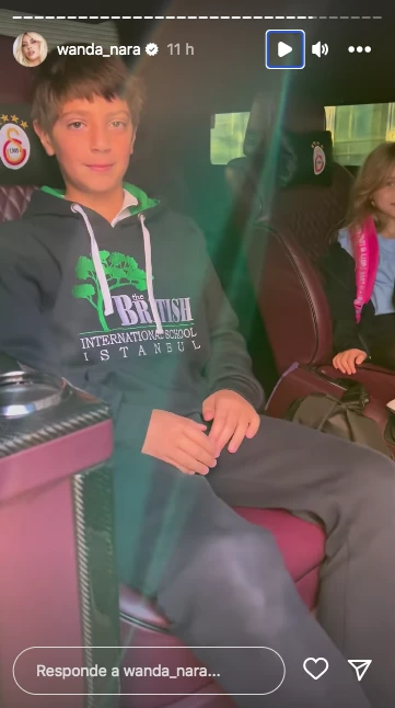 Así es la lujosa van en la que Wanda Nara lleva a sus hijos al colegio