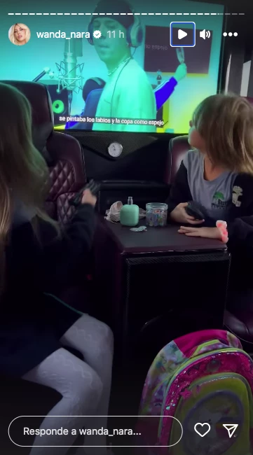 Así es la lujosa van en la que Wanda Nara lleva a sus hijos al colegio