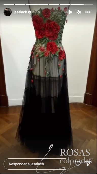 diseño de Saiach para mariana fabbiani