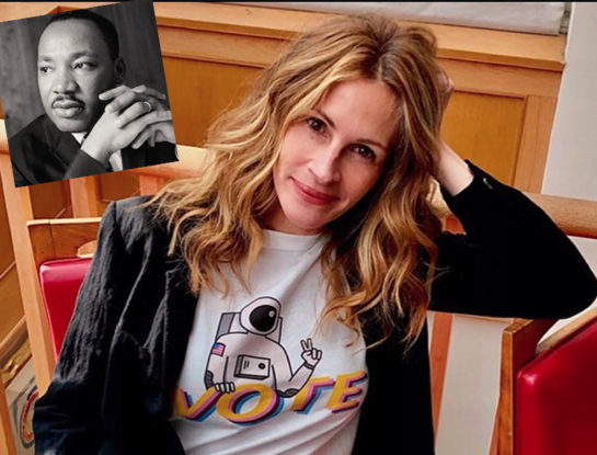 Julia Roberts reveló que Martin Luther King pagó la factura de su nacimiento en el hospital
