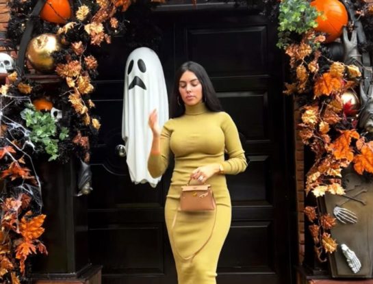 Georgina Rodríguez sorprendió con una espectacular decoración de Halloween para su casa