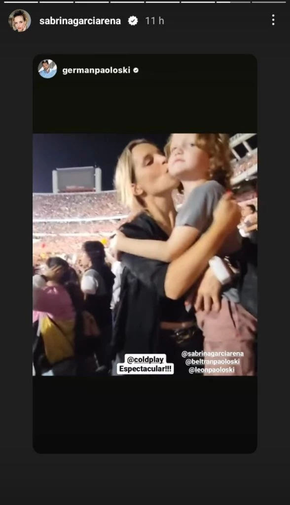 El look de Sabrina Garciarena para ver a Coldplay