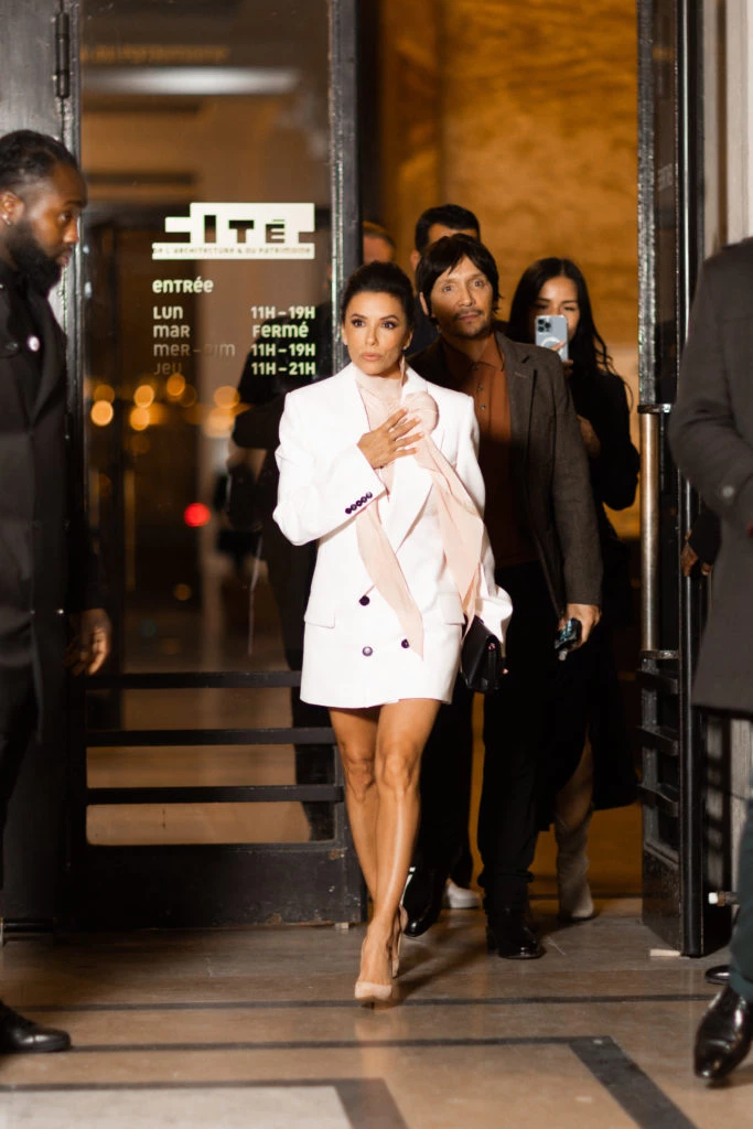 Eva Longoria llega al after party del desfile de Victoria Beckham