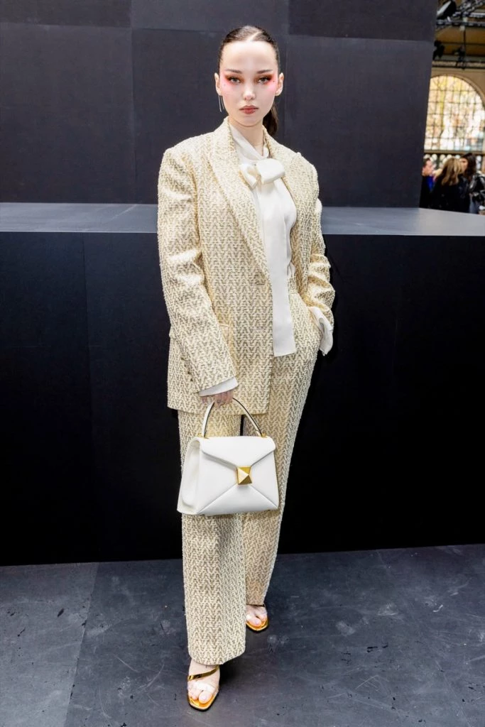 looks celebs en el desfile de Valentino