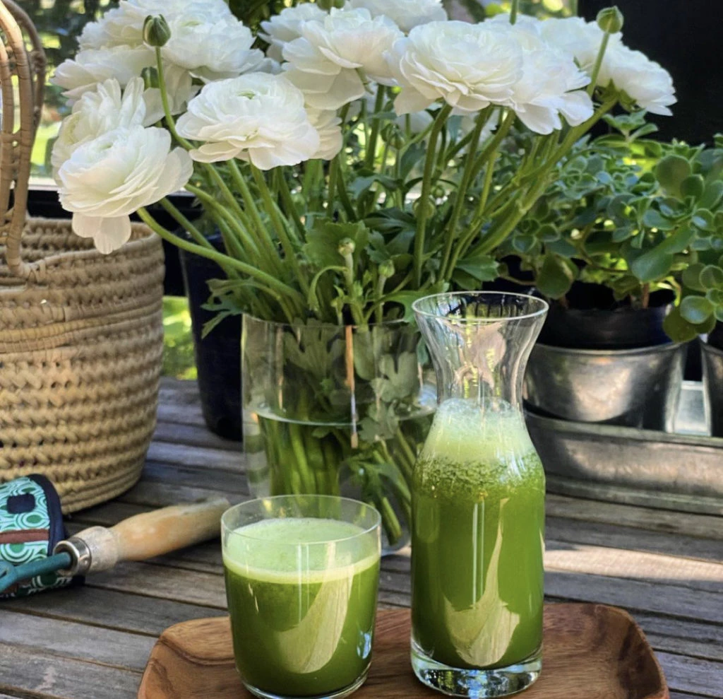 Juliana Awada compartió en su Instagram opciones de jugos naturales y sus beneficios. Foto: Instagram.