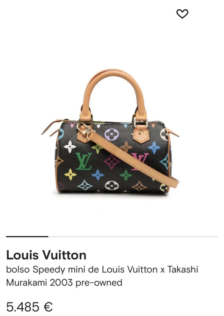 La mini cartera Louis Vuitton de Wanda. Foto: Web.
