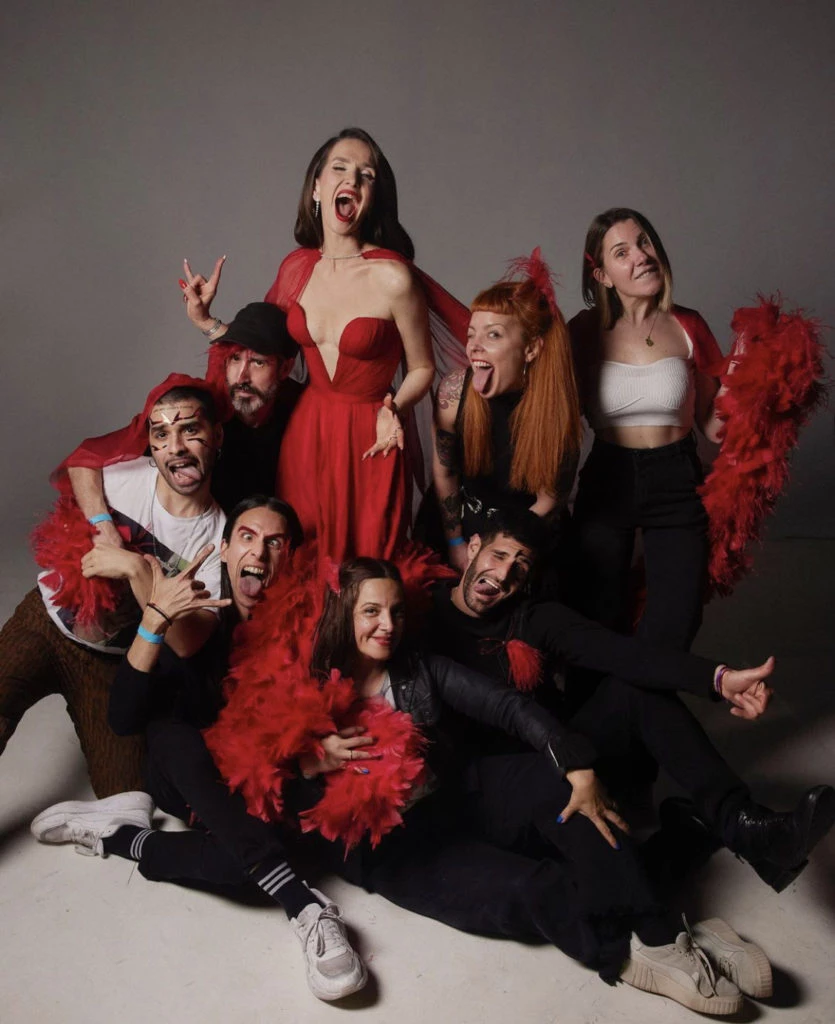 Natalia Oreiro y su equipo de lujo. Foto: Instagram.