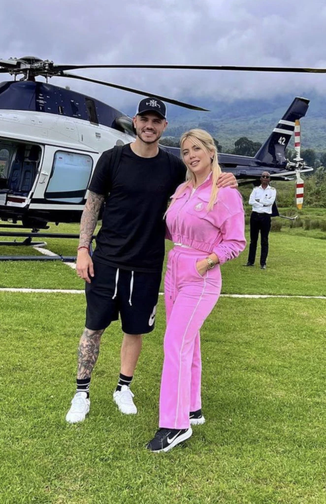 La últimas vacaciones de Wanda Nara y Mauro Icardi en África. Foto: Instagram.