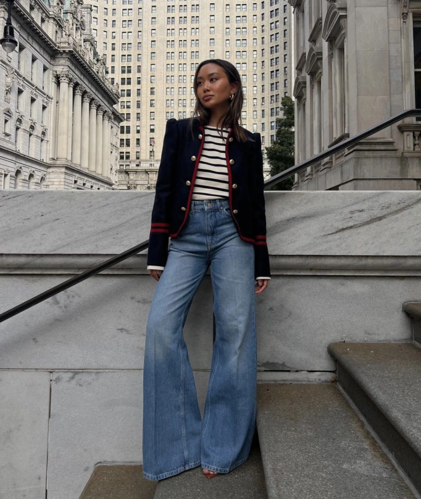 Jeans acampanados, Foto: Instagram. 