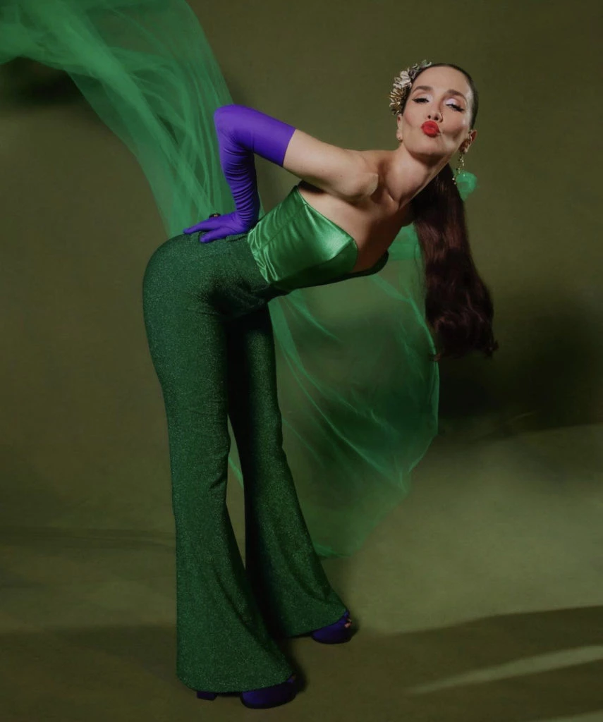 Natalia Oreiro y su look para las semifinales en Got Talent Uruguay. Foto: Instagram.