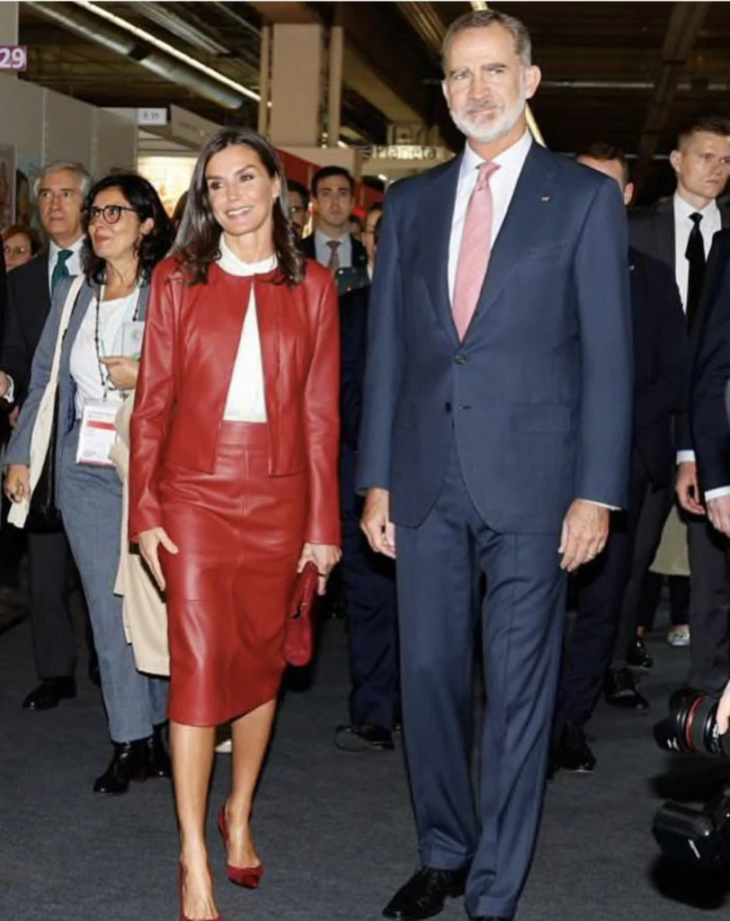Letizia Ortíz y su marido en Alemania. Foto: Instagram.